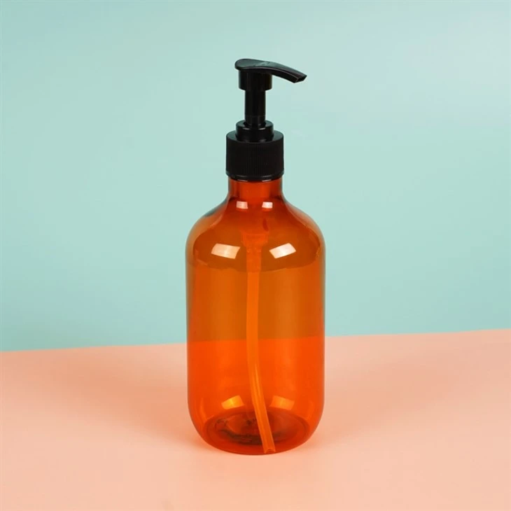 650 ml PET kosmetisk plastemballasje Hudpleiebeholdere dusjgel sjampobeholder Lotionpumpeflaske