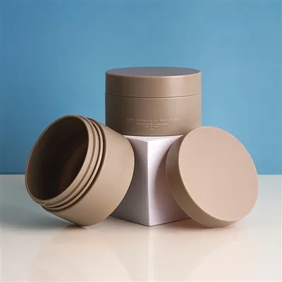 100 ml miljøvennlig tilpasset logo plast kosmetisk hudpleiebeholder Plast kroppsskrubbebeholder