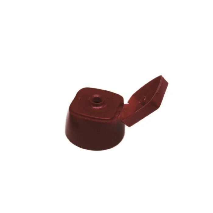 Rød Flip topp plasthetten 25mm
